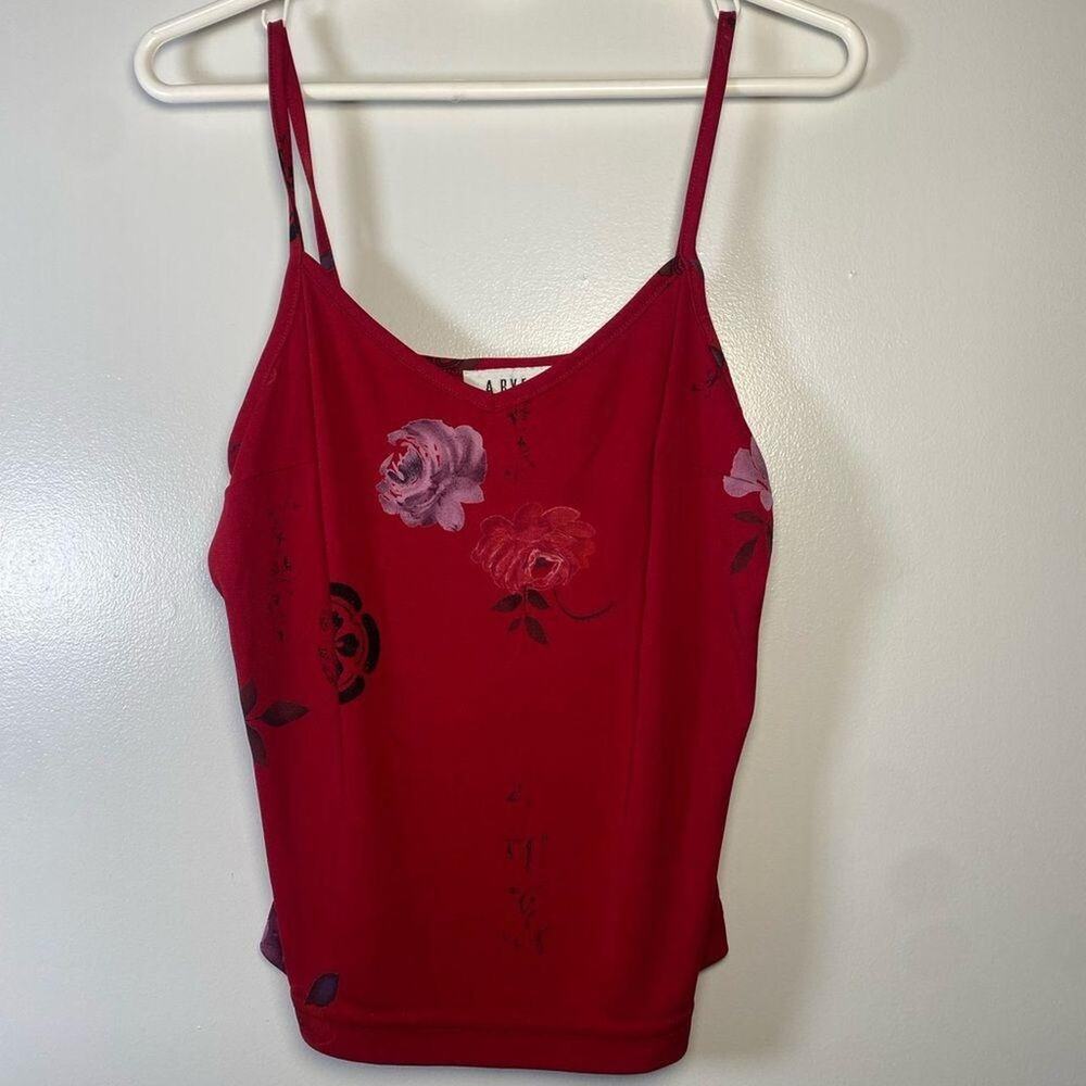 Y2k A. Byer stylish red tank cami